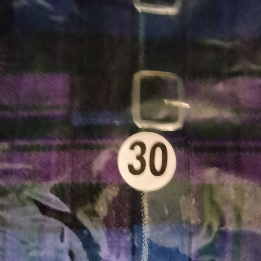 Purple And Black Men's Kilt